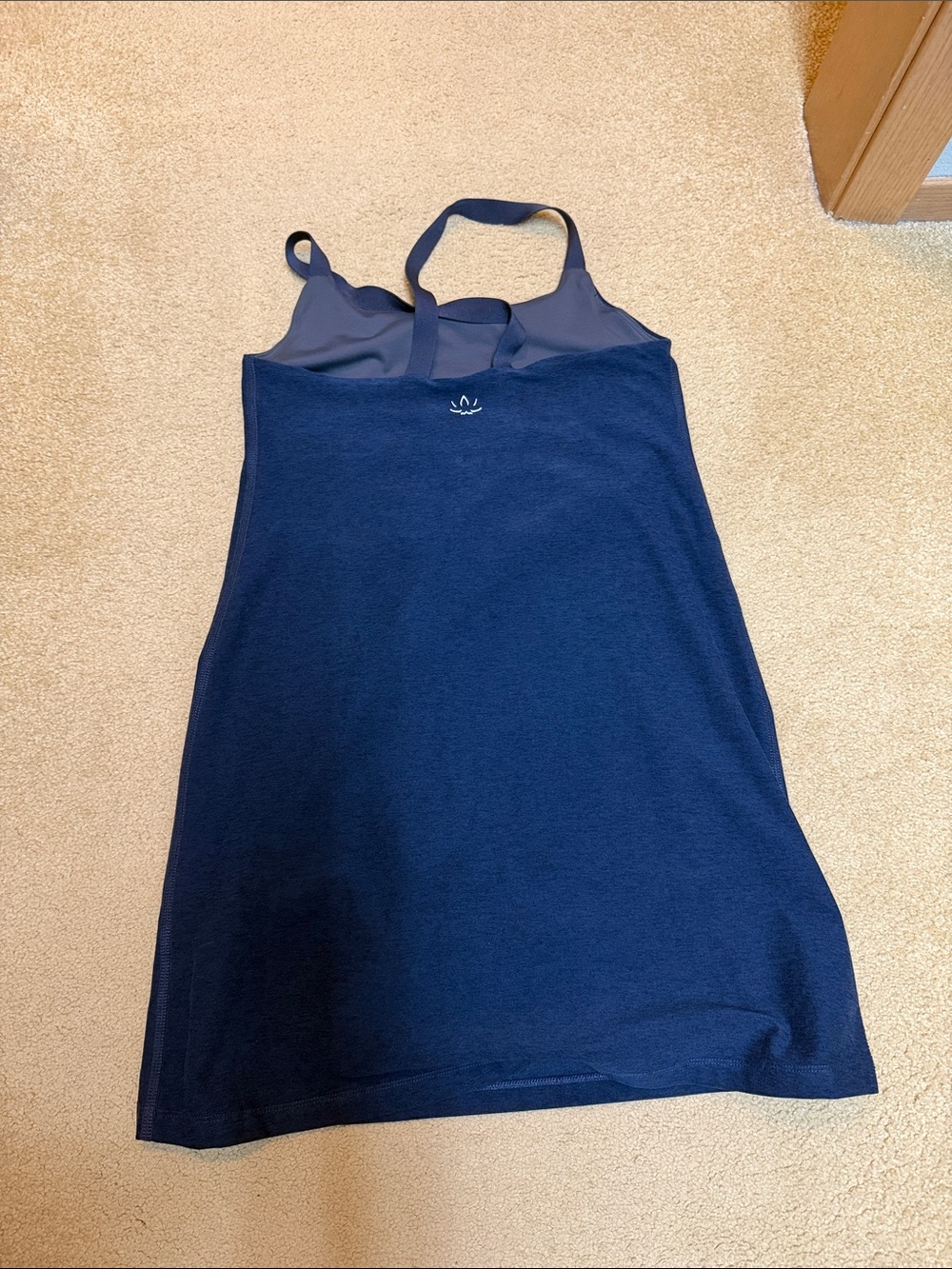Beyond Yoga Navy Racerback Tank Dress